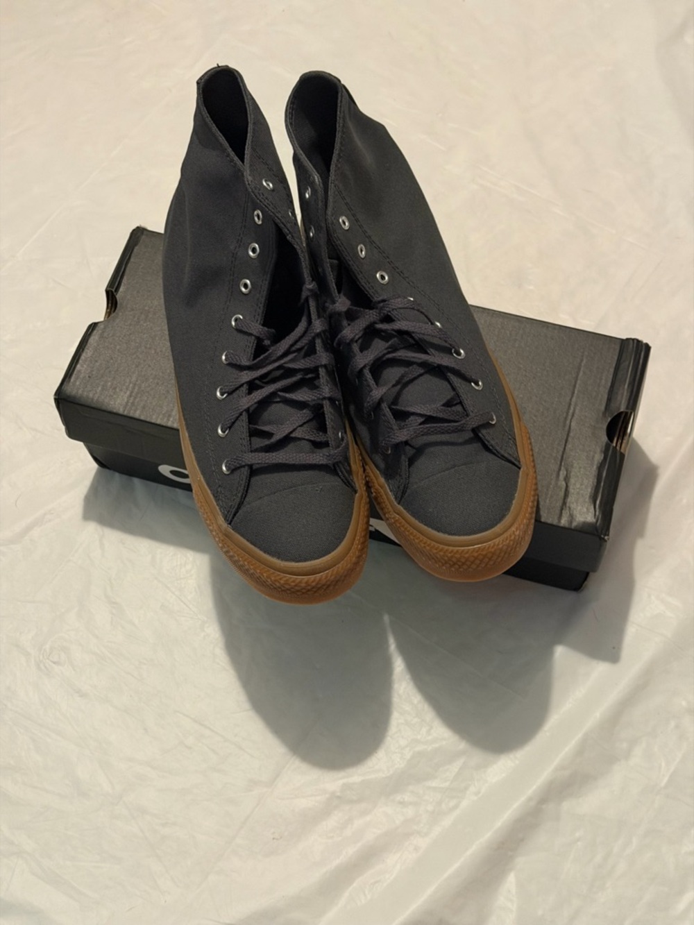 Converse CTAS HI Dark Gray Canvas High Top Sneaker Men's US 8 A12431C NEW IN BOX